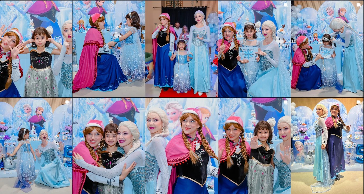 Festa com personagens O Mundo Fantástico